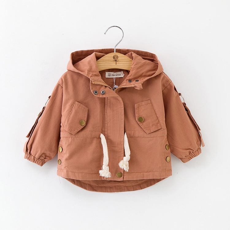 Baby Trenchcoat aus Baumwolle