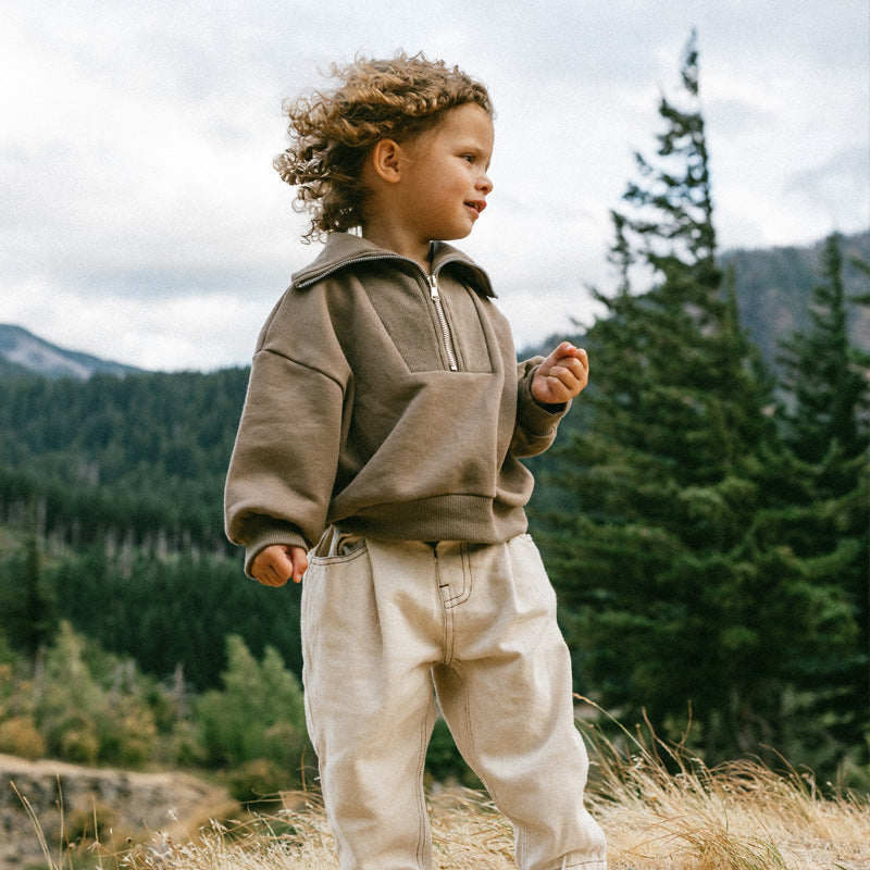 Baumwollpullover für Kinder im nordischen Stil