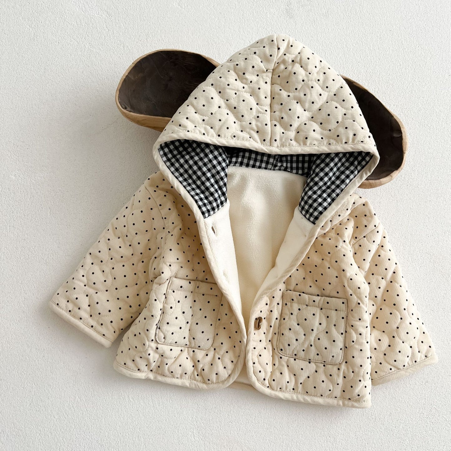 Baby Baumwoll- Jacke mit Vlies Futter