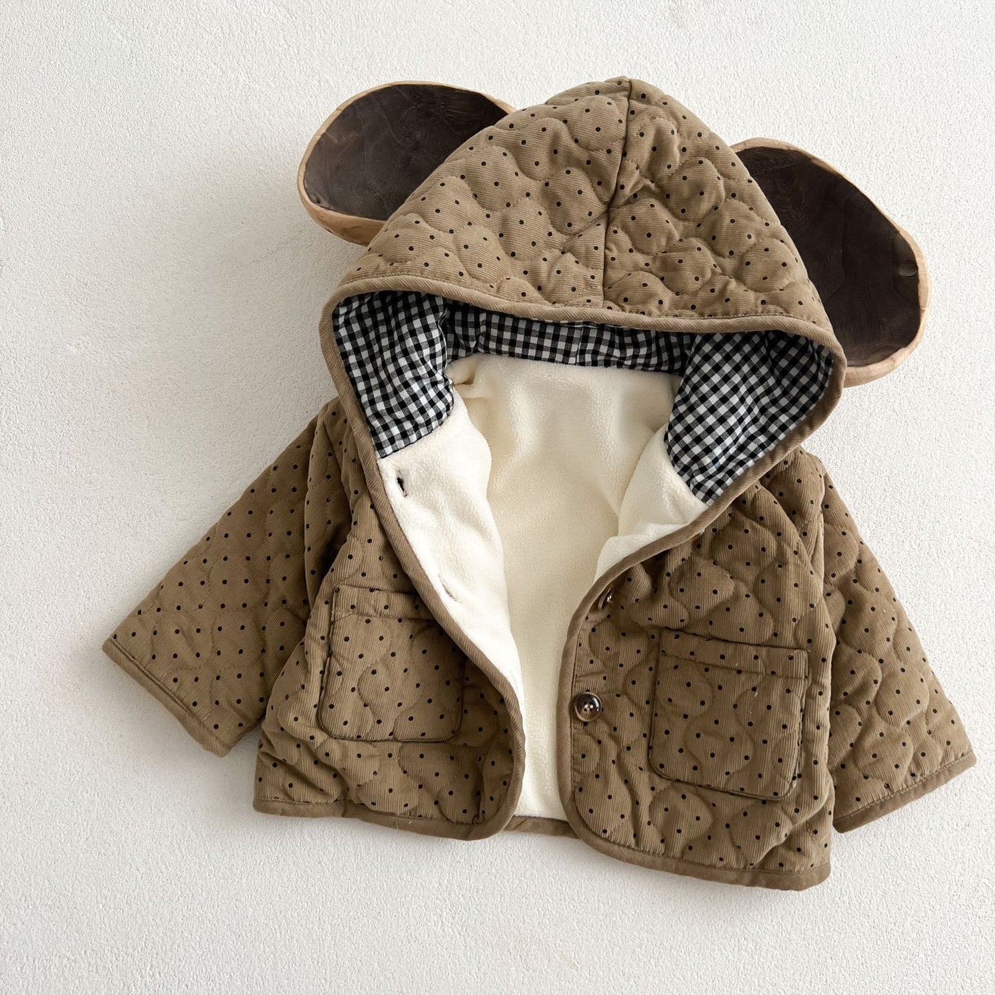 Baby Baumwoll- Jacke mit Vlies Futter