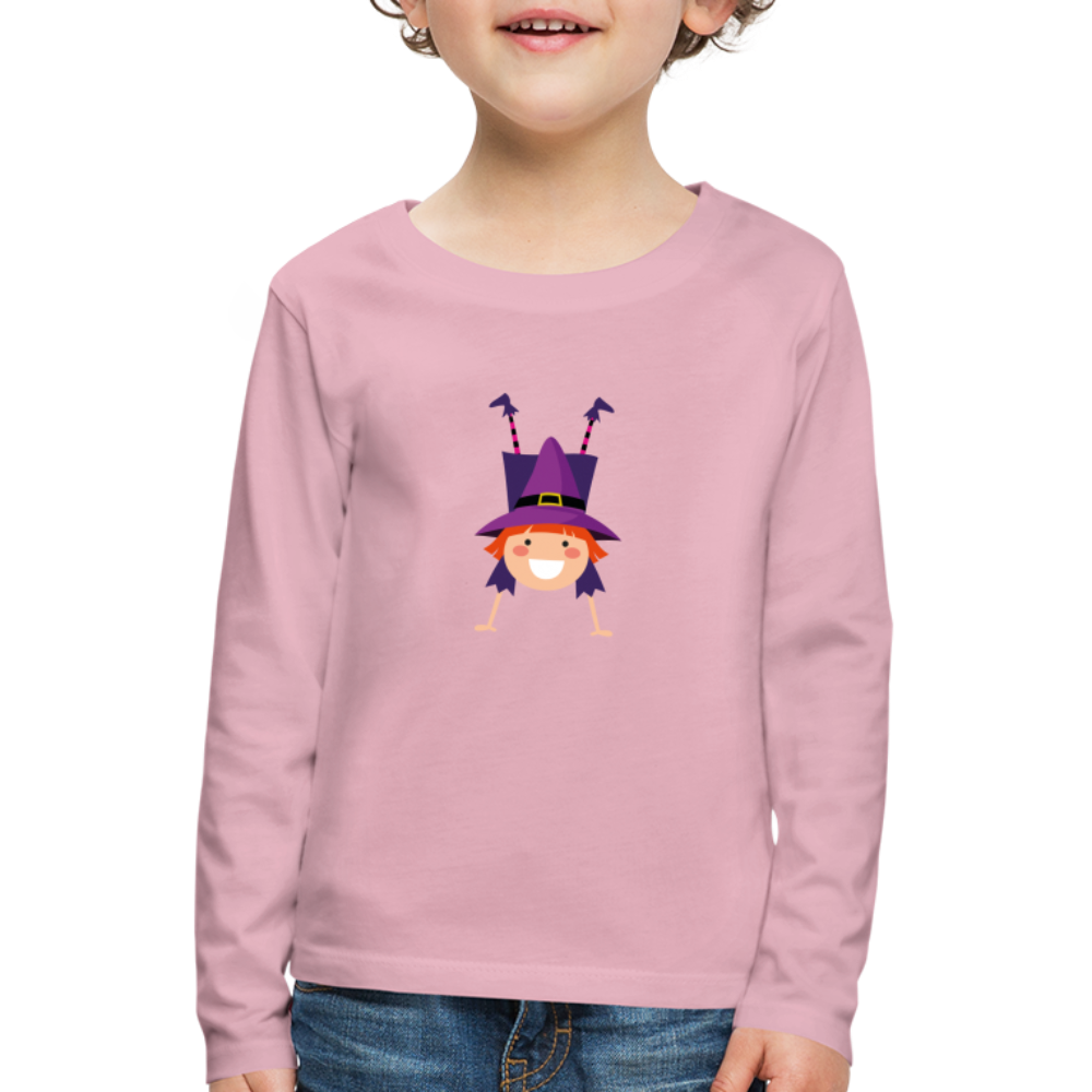 Kinder Premium Langarmshirt - Hellrosa