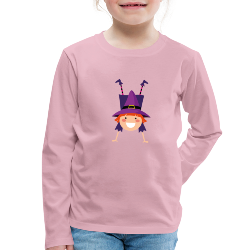 Kinder Premium Langarmshirt - Hellrosa