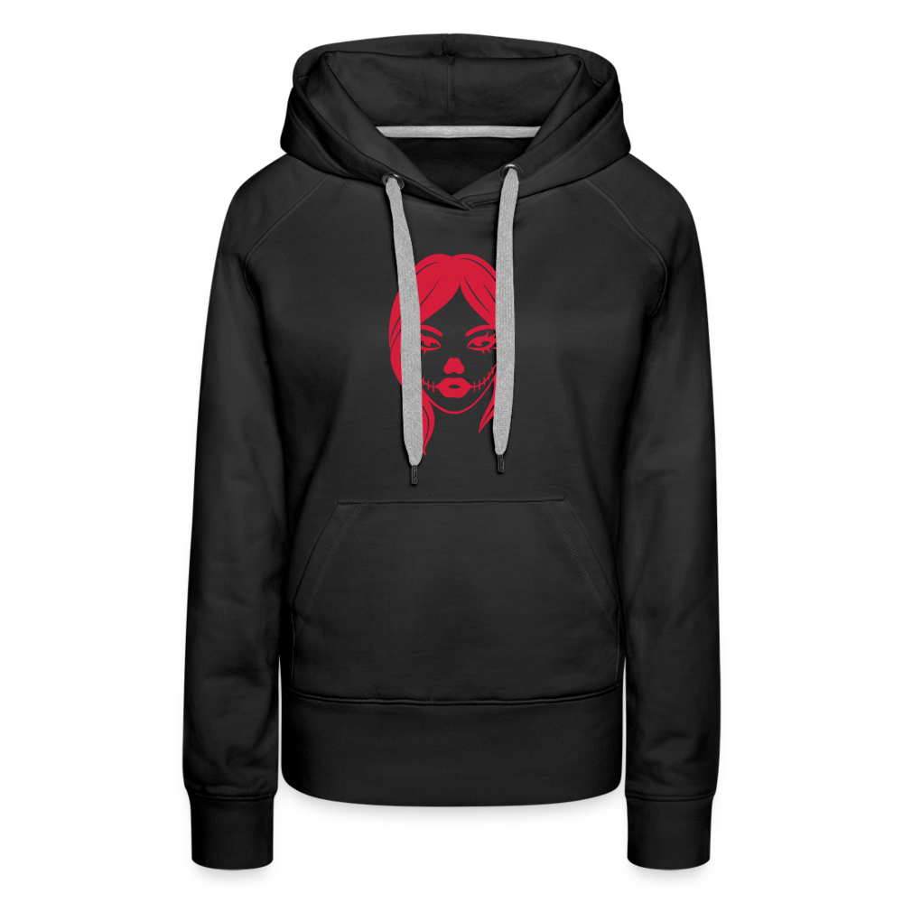 Frauen Premium Hoodie - Schwarz