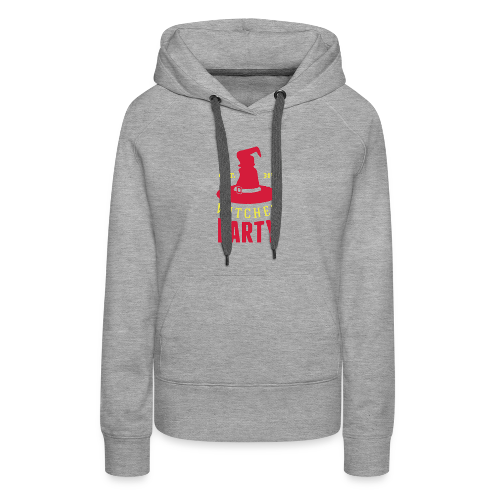 Frauen Premium Hoodie - Grau meliert