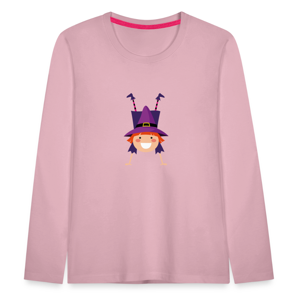 Kinder Premium Langarmshirt - Hellrosa