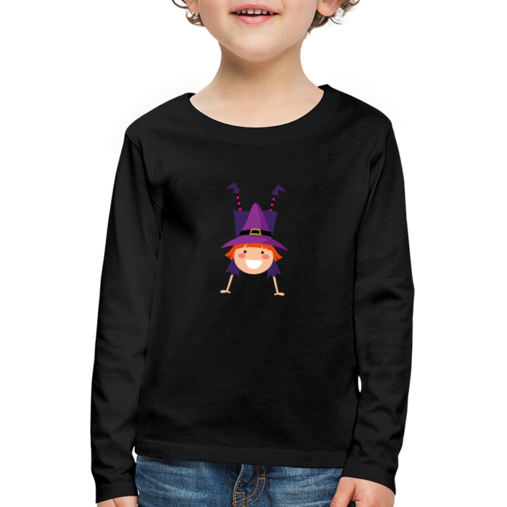 Kinder Premium Langarmshirt - Schwarz