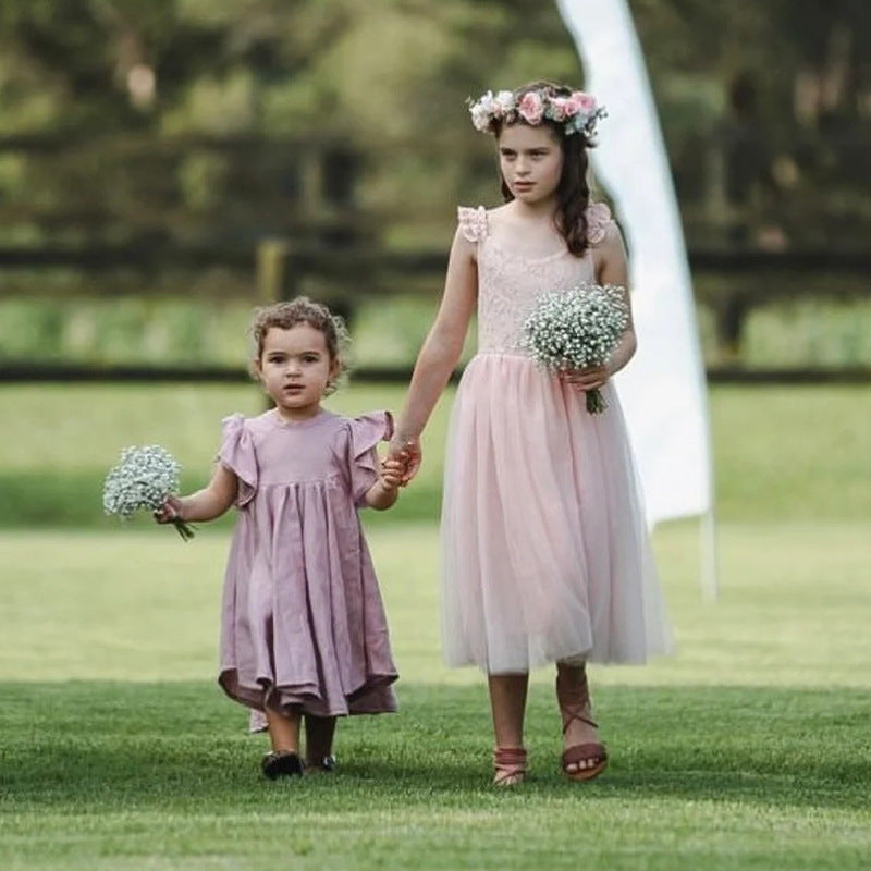 Mädchen Kleid aus Baumwolle