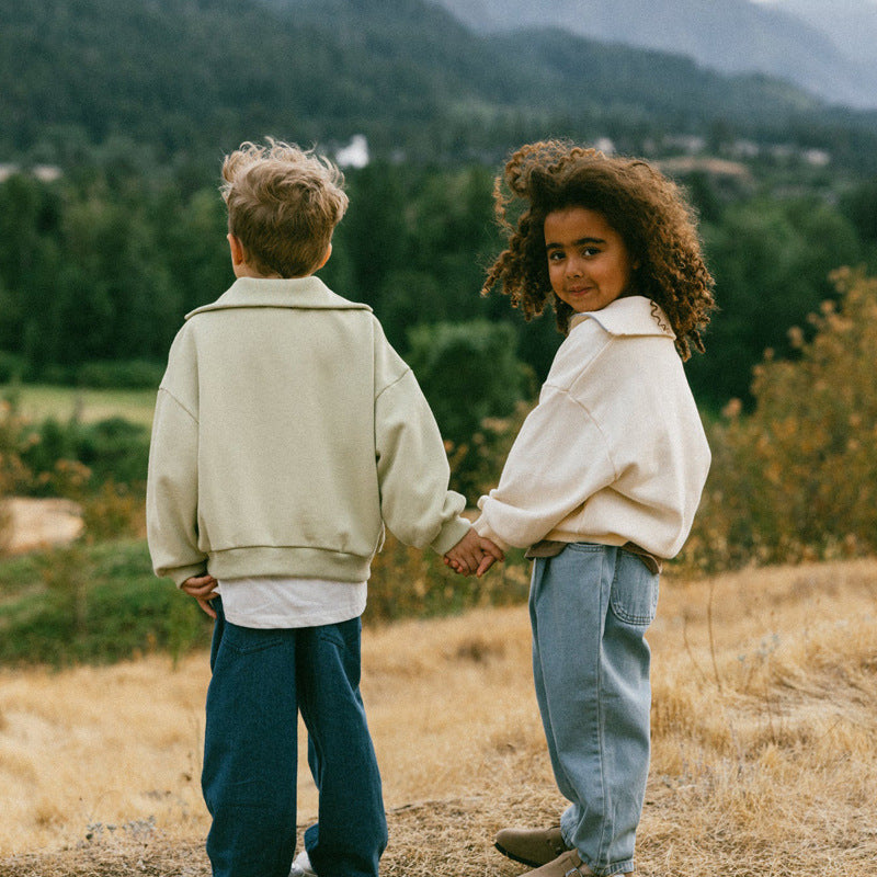 Baumwollpullover für Kinder im nordischen Stil