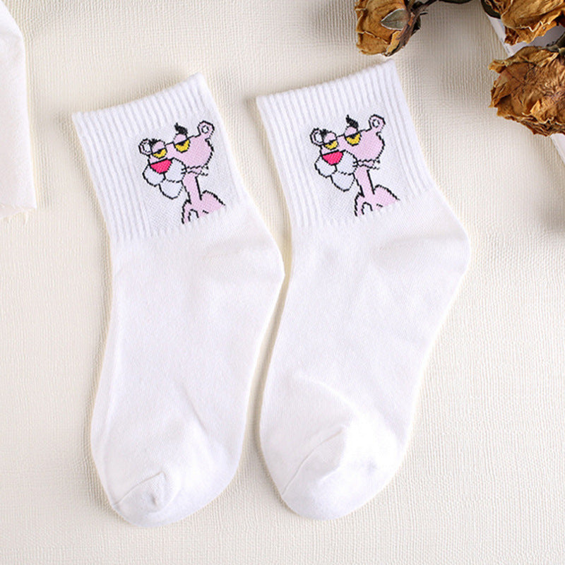 Baumwollsocken mit Cartoon-Motiv