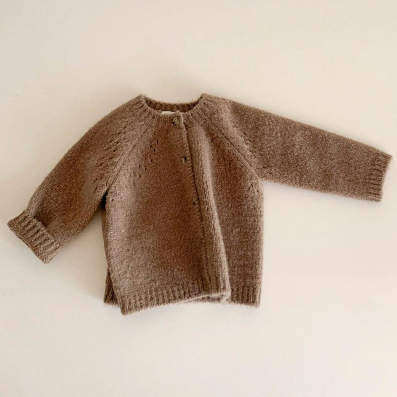 Mädchen Woll Cardigan