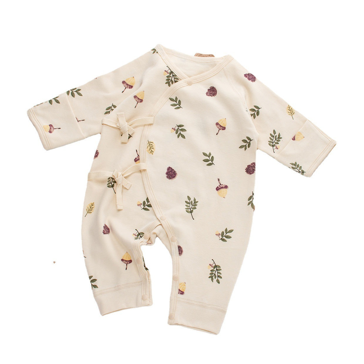 Baby-Jumpsuit aus Baumwolle mit Schnürung