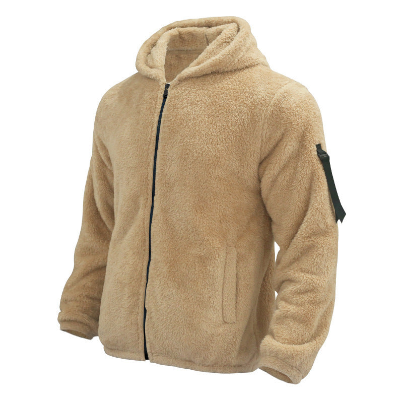 Doppelseitige Fleece-warme Herren jacke