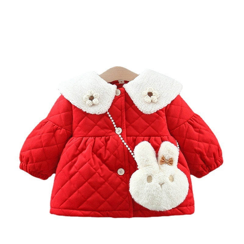 Mädchen Winterjacke aus Baumwolle