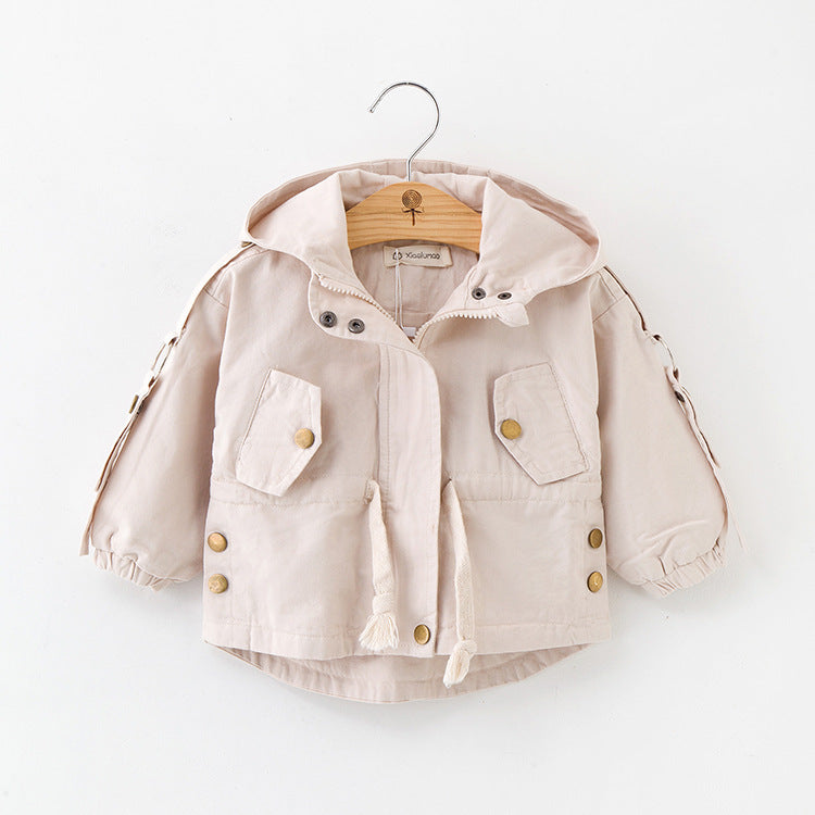 Baby Trenchcoat aus Baumwolle