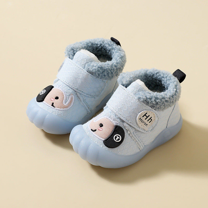 Baby Warme Baumwolle Schuhe Rutschfest mit Klettverschluss