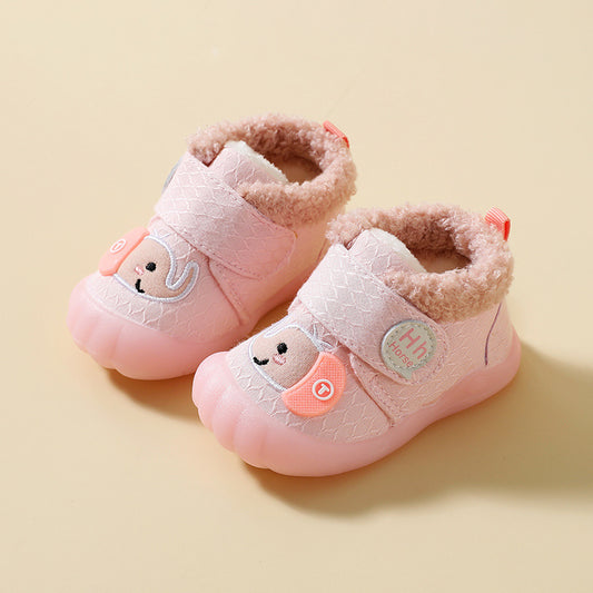 Baby Warme Baumwolle Schuhe Rutschfest mit Klettverschluss