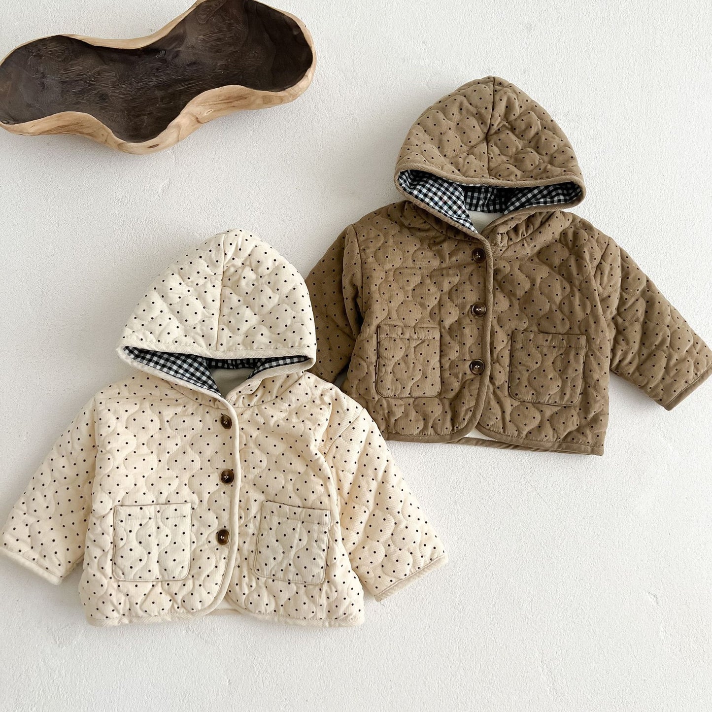 Baby Baumwoll- Jacke mit Vlies Futter