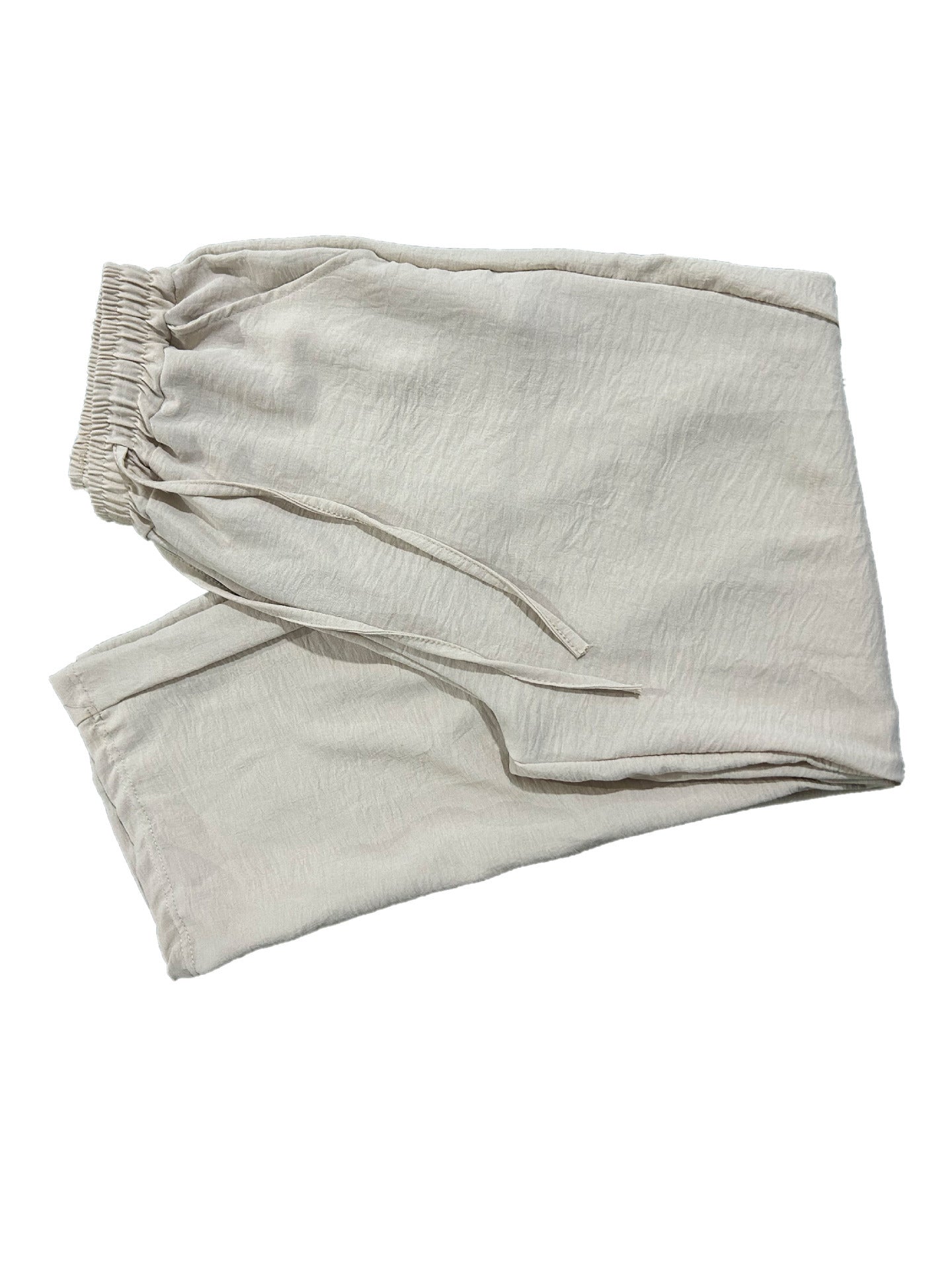 Damen Hose aus Baumwolle und Leinen